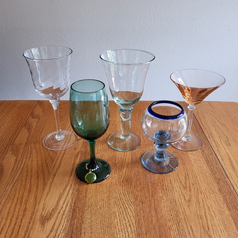 Glassware 5 each or $10 for all
